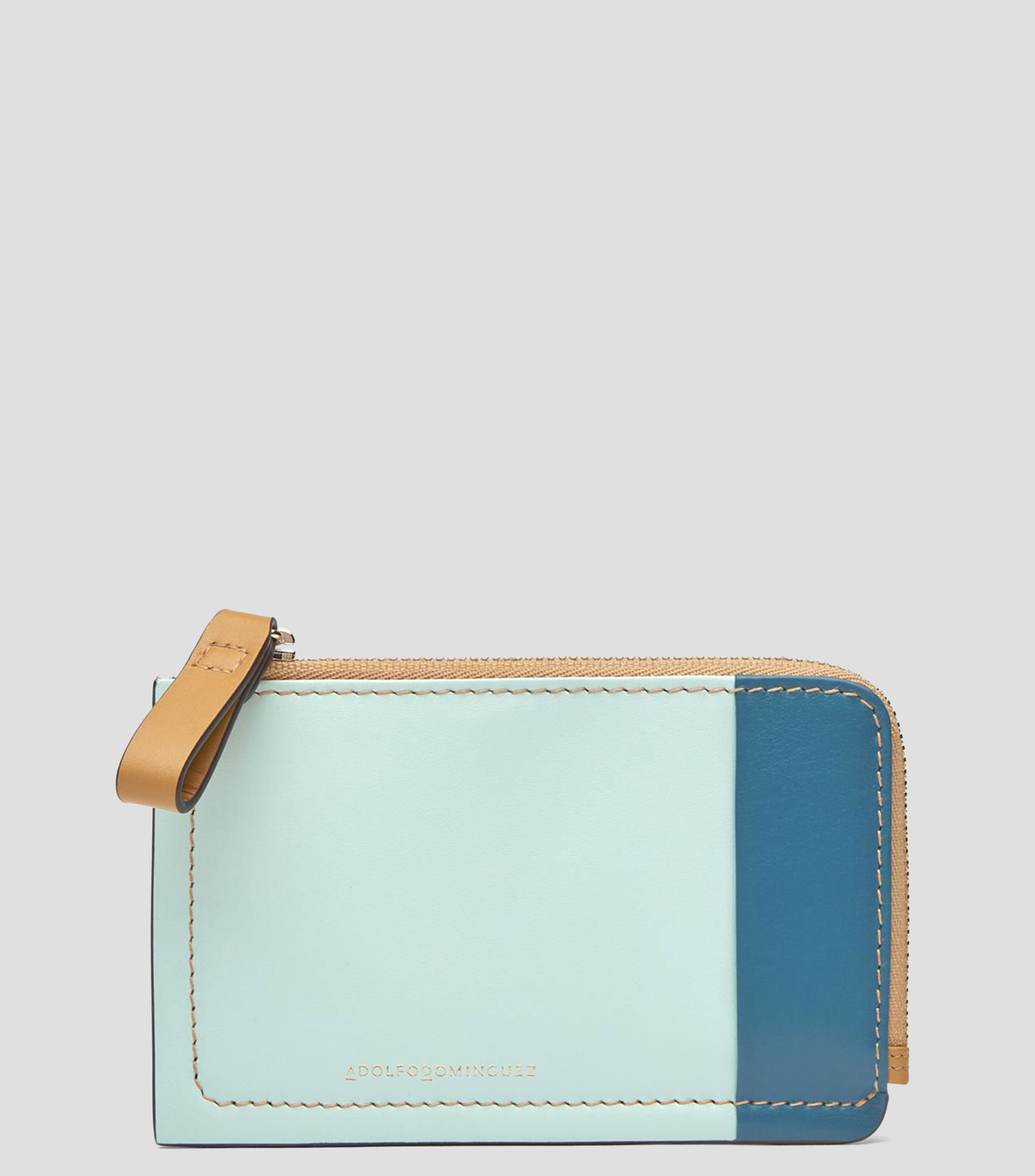 Cartera en piel lisa Mujer